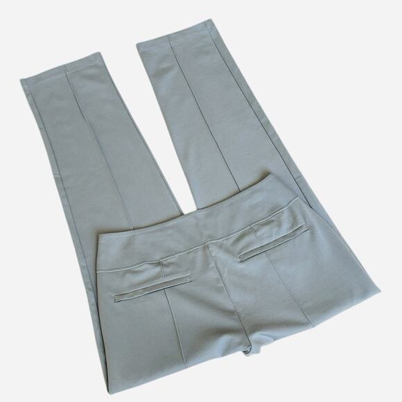 ATHLETA Eastbound Straight Pant Sz 12 Work Stretch Tencel Sage Green Zip Pockets - Picture 15 of 16